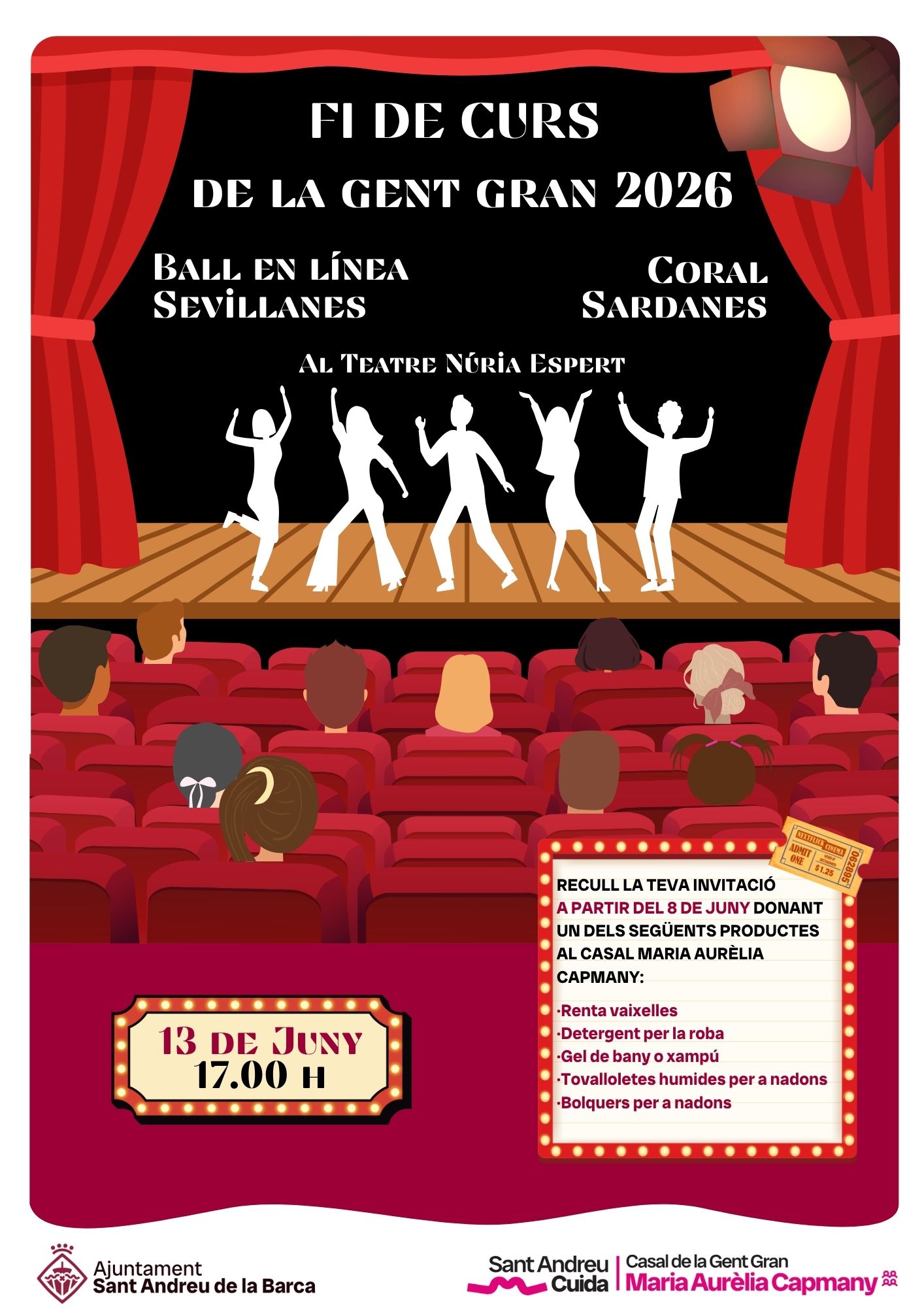 Fi de Curs de la Gent Gran 2026 - Ball en línea, sevillanes, coral i sardanes